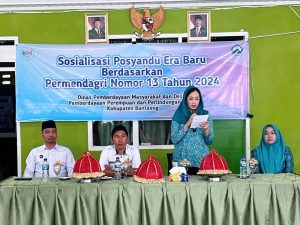 Terus Kembangkan Pembangunan Kesehatan Masyarakat, Ketua TP. PKK Hadiri Giat Kunjungan Posyandu Era Baru