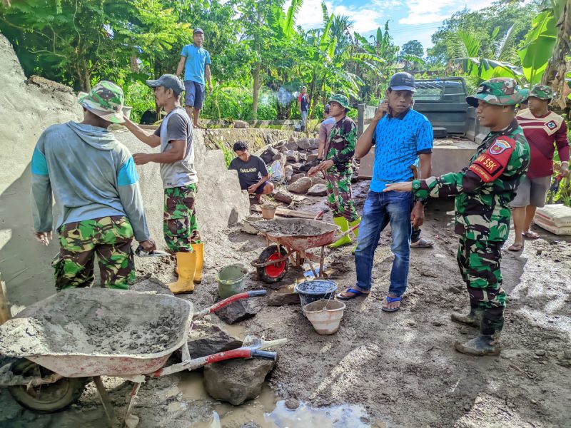 Dan SSK Satgas TMMD Ke 124 TA. 2025 Kodim 1410/Bantaeng Cek program sasaran Fisik
