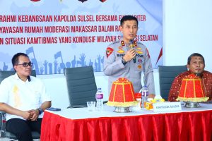Kapolda Sulsel Hadiri Silaturahmi Kebangsaan dan Resmikan Rumah Kuliner Yayasan Rumah Moderasi Makassar