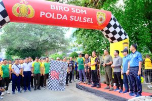Polda Sulsel Gelar Olahraga Bersama TNI-Polri dan Kejaksaan dalam Rangka Hari Bhayangkara ke-79