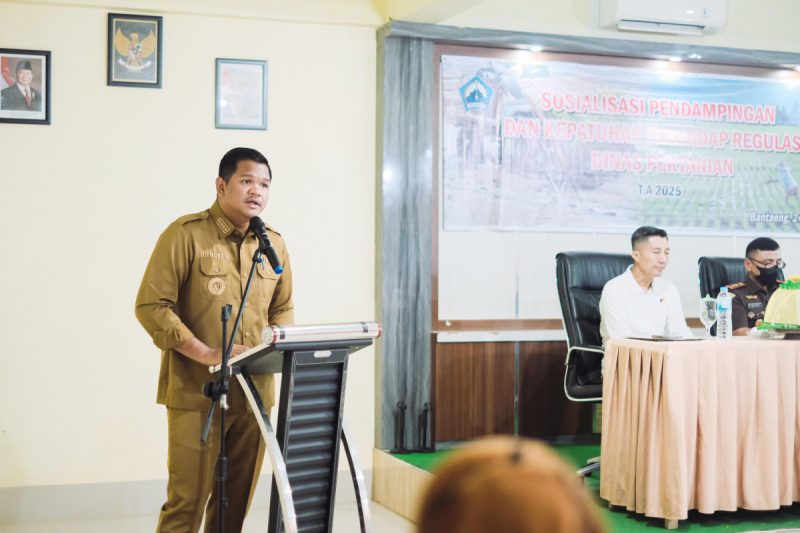 Bupati Bantaeng Buka Sosialisasi Pendampingan dan Kepatuhan Regulasi Dinas Pertanian