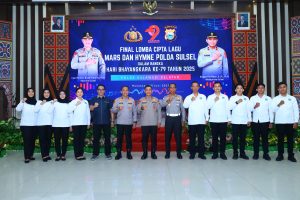 Final Perlombaan Cipta Lagu Mars dan Hymne Polda Sulsel Meriahkan Hari Bhayangkara Ke-79