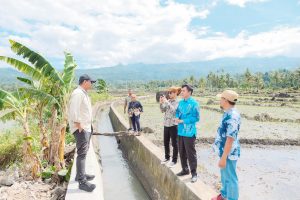 Bupati Bantaeng Uji Nurdin Tinjau Perbaikan Saluran Irigasi Rampung Usai Roboh Akibat Banjir