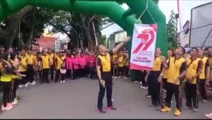 Jalan Santai dan Lomba Senam Kreasi Semarakkan Hari Bhayangkara Ke 79