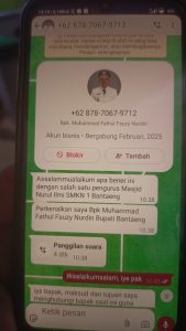 Catut Nama Bupati Bantaeng Uji Nurdin Via WhatsApp, Masyarakat Diminta Waspada Penipuan
