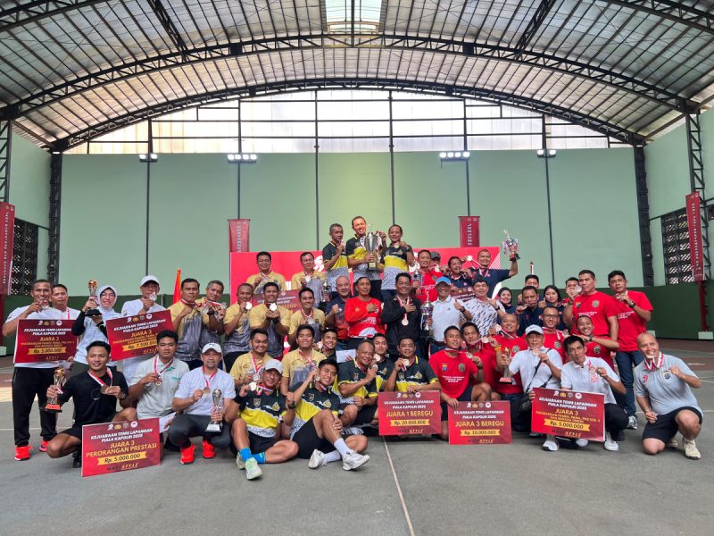 Tim Tenis Lapangan Polda Sulsel Raih Dua Gelar di Kejuaraan Kapolri Cup 2025