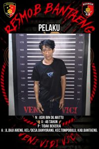 Tim Resmob Polres Bantaeng Tangkap Pelaku Pencurian Motor