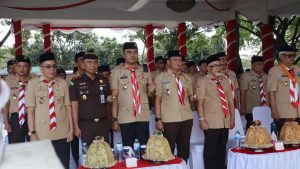 Kapolres Bantaeng Hadiri Apel Besar Peringatan Hari Pramuka Ke 64