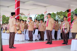 Hadiri Apel Besar Peringatan Hari Pramuka ke-64, Bupati Bantaeng Ajak Perkuat Sinergitas dan Kolaborasi