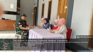 Babinsa Baru Desa Pabentengan, Laksanakan Komsos dan Perkenalan dengan Staf Desa
