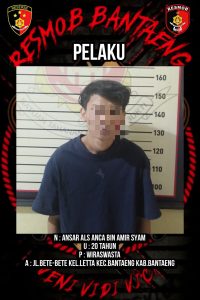 Tim Resmob Polres Bantaeng Ringkus Tiga Pemuda Terduga Pelaku Penganiyaan