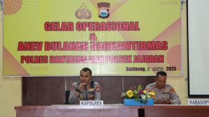 Kapolres Bantaeng Pimpin Gelar Operasional dan Anev Bulanan Harkamtibmas
