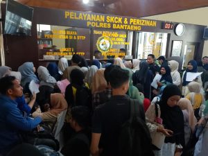 Pemohon SKCK Membludak, Sat Intelkam Polres Bantaeng Maksimalkan Pelayanan