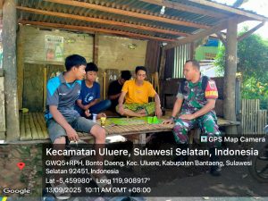 Mempererat Silaturrahmi dan Menjalin Kedekatan: Babinsa Desa Bonto Daeng Laksanakan Komsos Dengan Warga Binaan