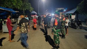 Kodim 1410/Bantaeng dan Komponen Pendukung Gelar Patroli Kolaborasi Jaga Kondusifitas Malam di Kota Bantaeng