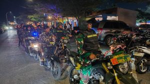 Patroli Kolaborasi Jumat Malam: Kodim 1410/Bantaeng dan Komduk Jaga Keamanan di Titik Keramaian