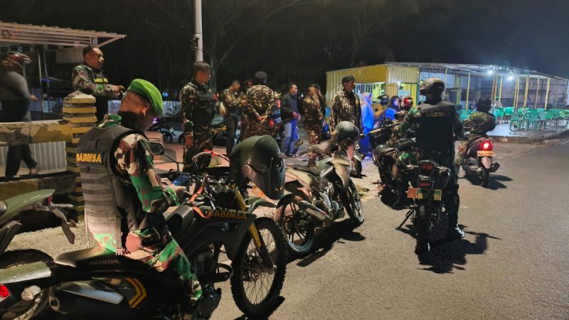 Kodim 1410/Bantaeng dan Komduk Hadirkan Rasa Aman di Malam Minggu Bantaeng