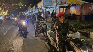 Sinergi Malam: Patroli Kolaborasi Kodim 1410/Bantaeng dan Komduk Jaga Kota Bantaeng